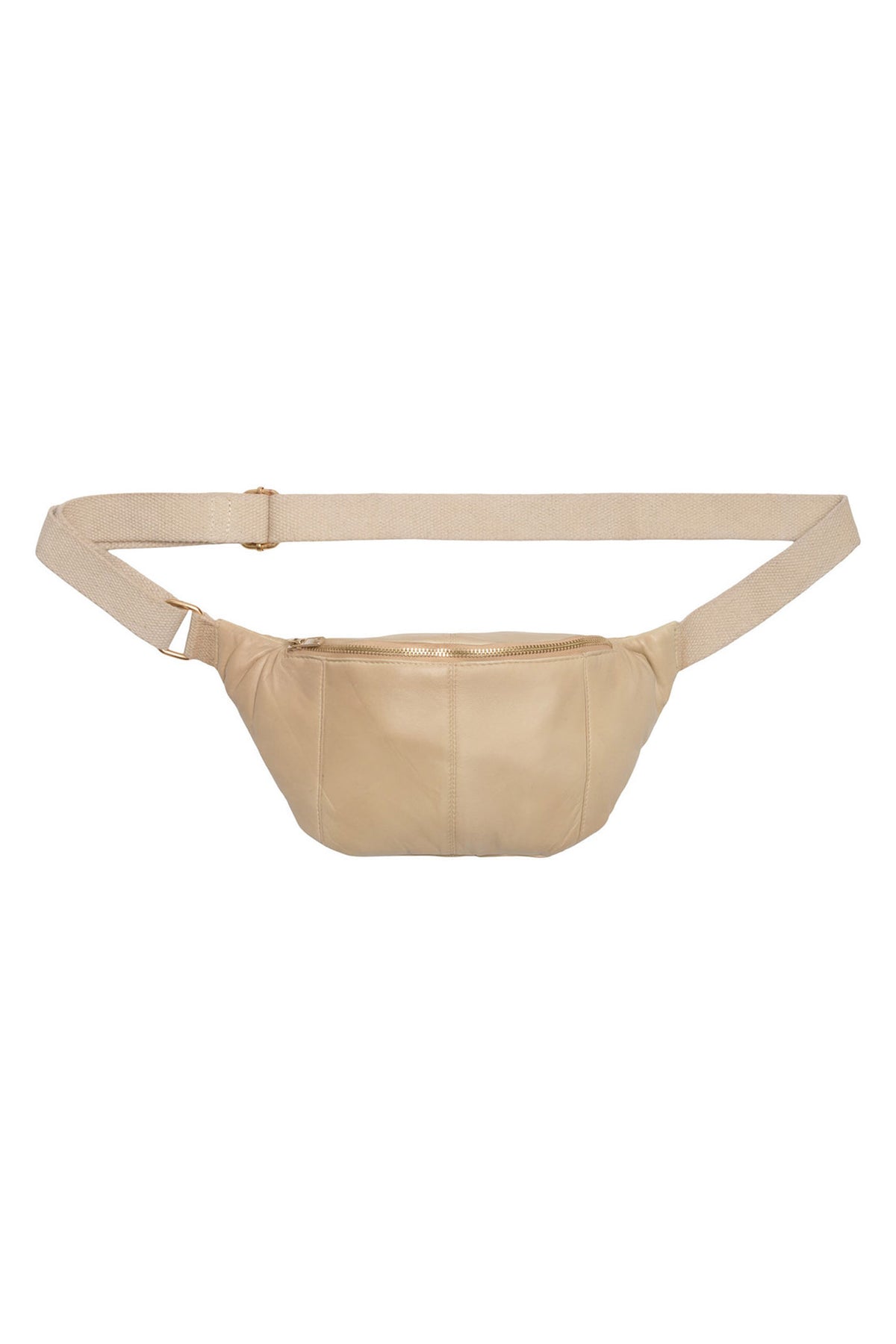 Midjeväska Satin Beige m. Ljusguld-detaljer - 100093