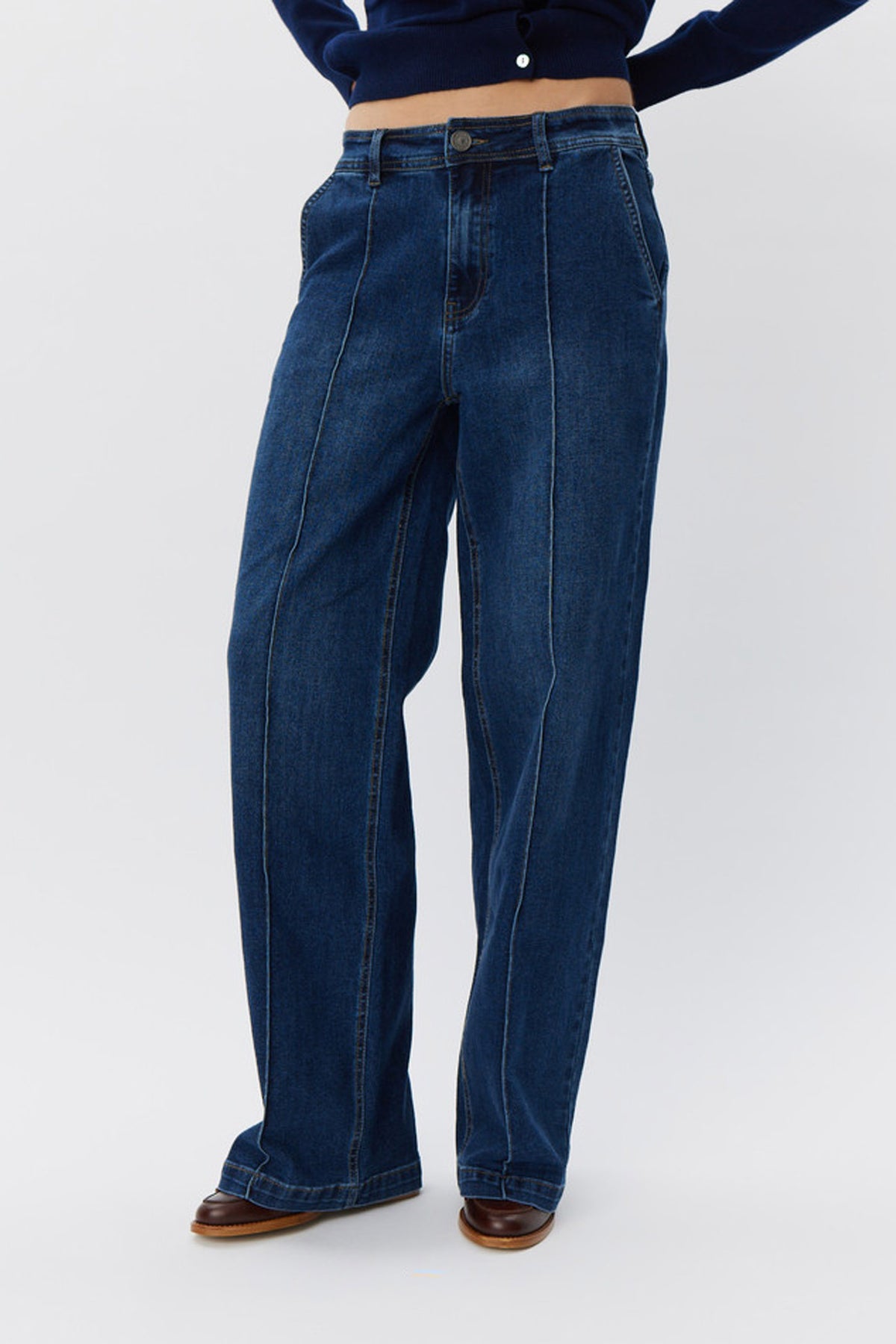 CARISW MID JEANS 5090 Mörk denimblå - SNOS430