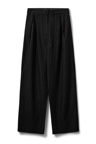 CARLOTTASW TROUSERS 0139 Vit Svartrandig - S254210 Thumbnail