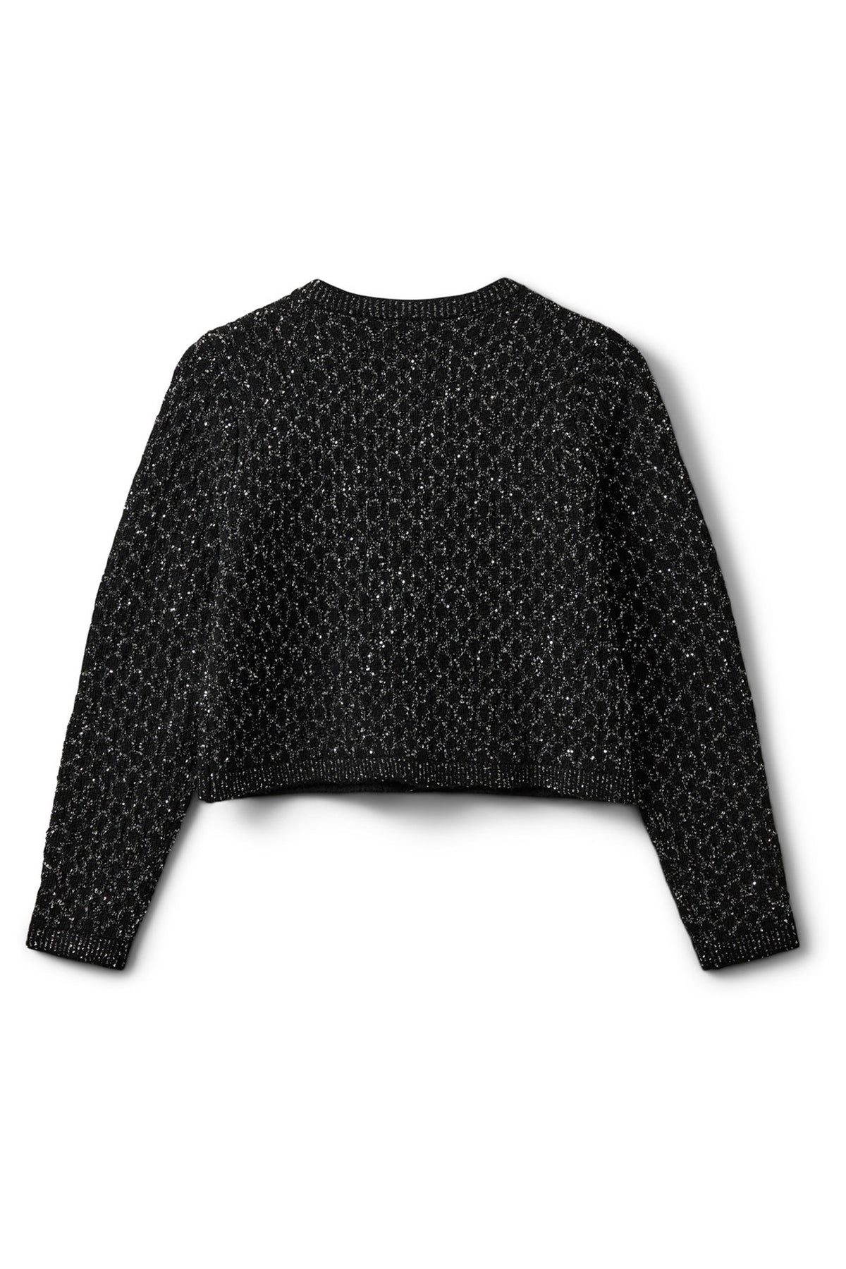 CARNETSW CARDIGAN 1003 Svart glitter - S254505