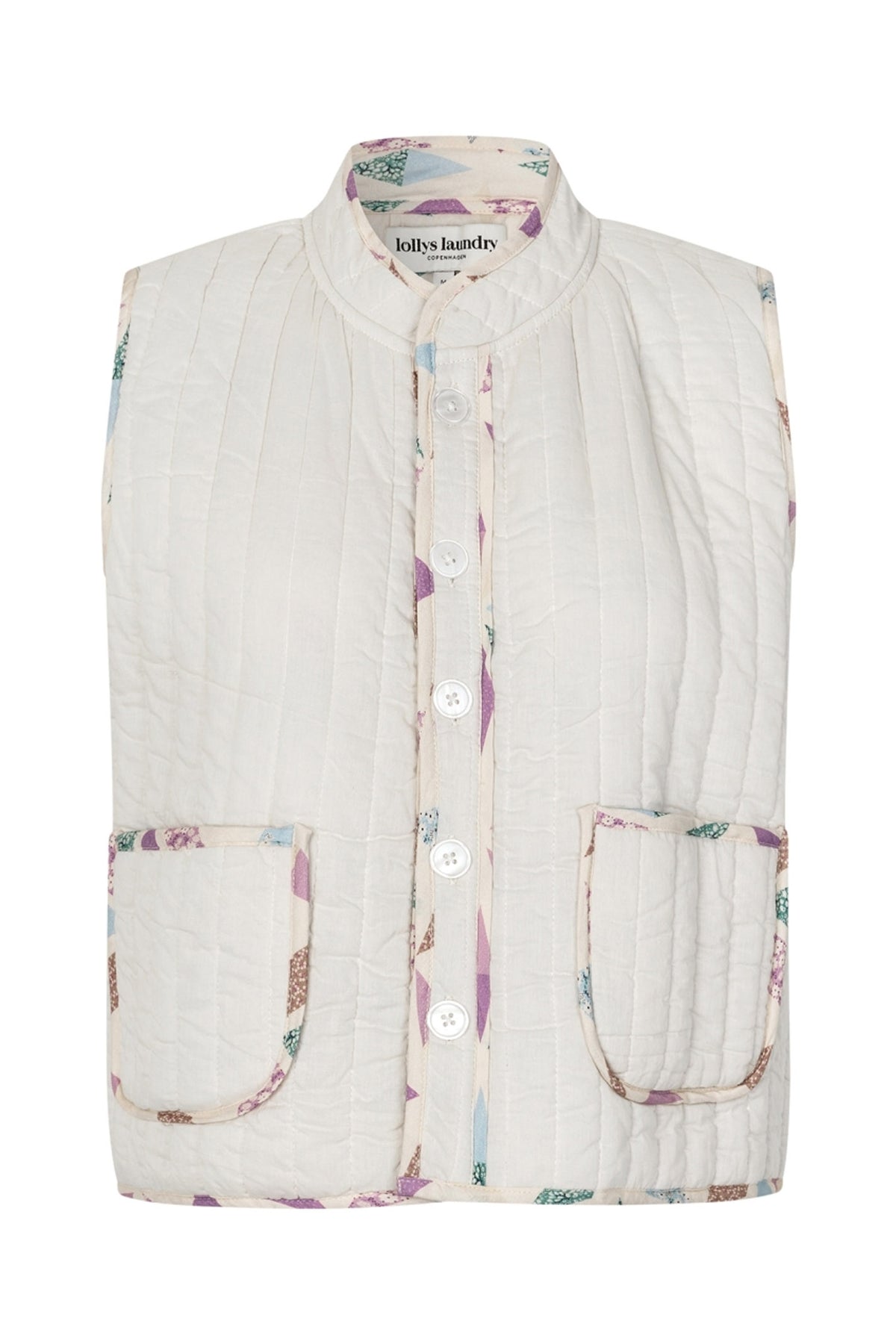 CairoLL Quiltad väst 02 Creme - 26288-1036