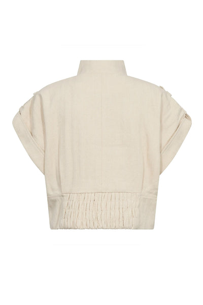 CalinCC Vest 10003-Crème - 500116 Thumbnail