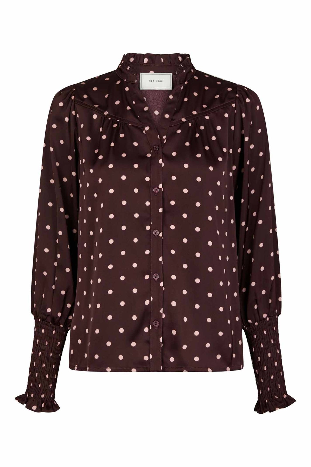 Skjorta Dot Blouse Burgundy - 167161