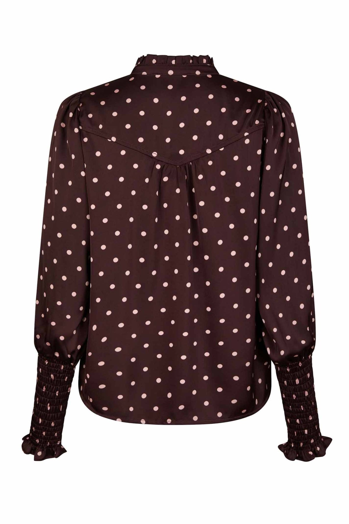Skjorta Dot Blouse Burgundy - 167161