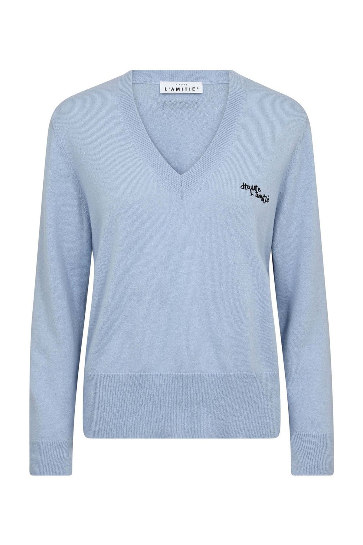 Cash Logo V-Neck Ljusblå - HL10735