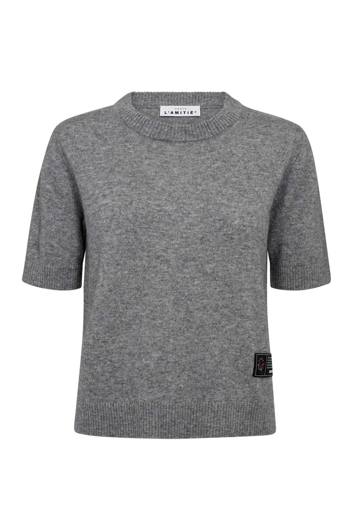 Cash SS O-Neck Ljusgrå Melerad - HL10197