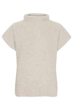 Cashmere Raccoon SS Pullover Ljusbeige - 500070