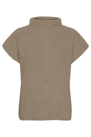 Cashmere Raccoon SS Pullover Mocha Brown - 500070