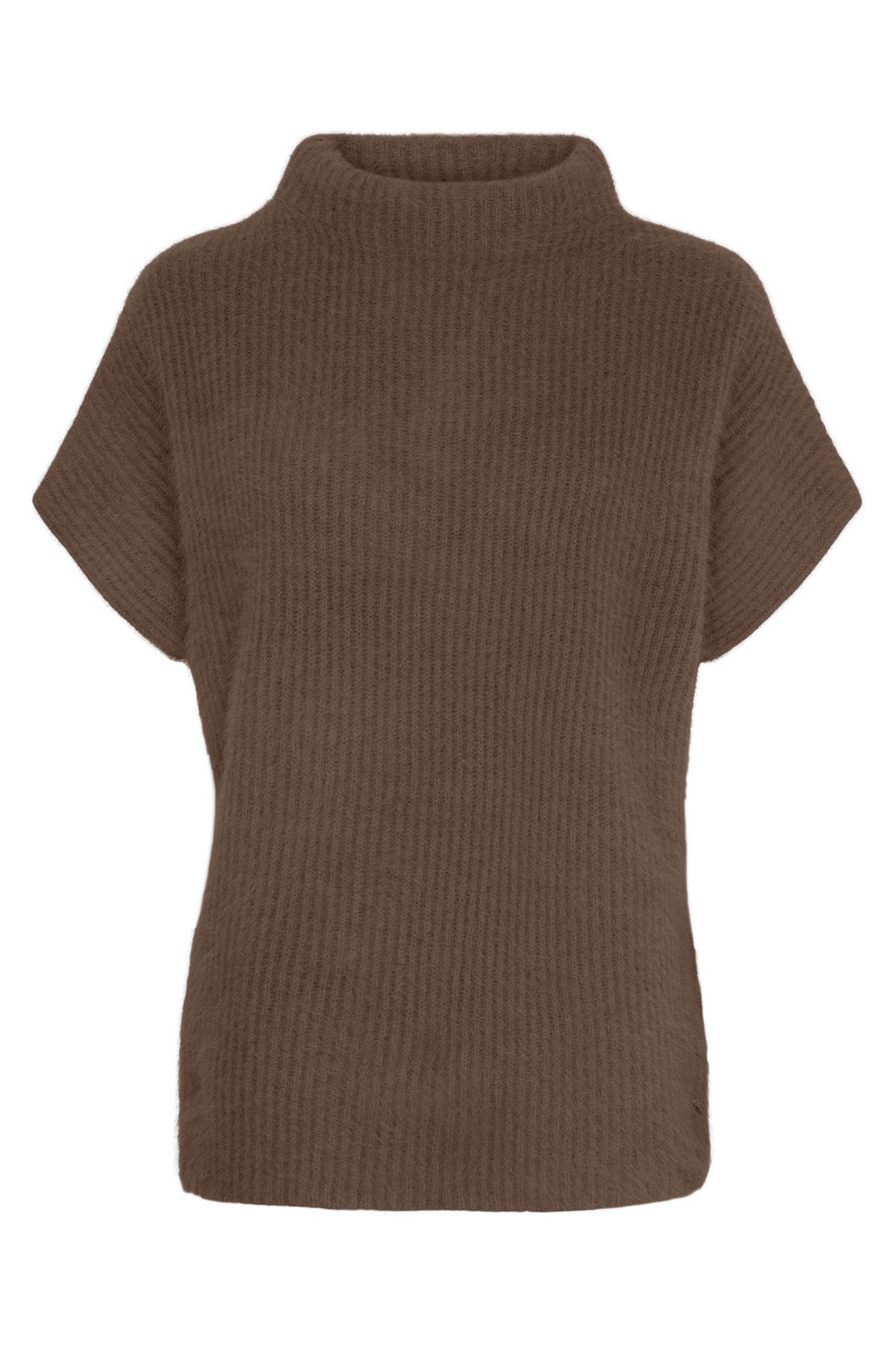 Cashmere Raccoon SS Pullover Mörkbrun - 500070