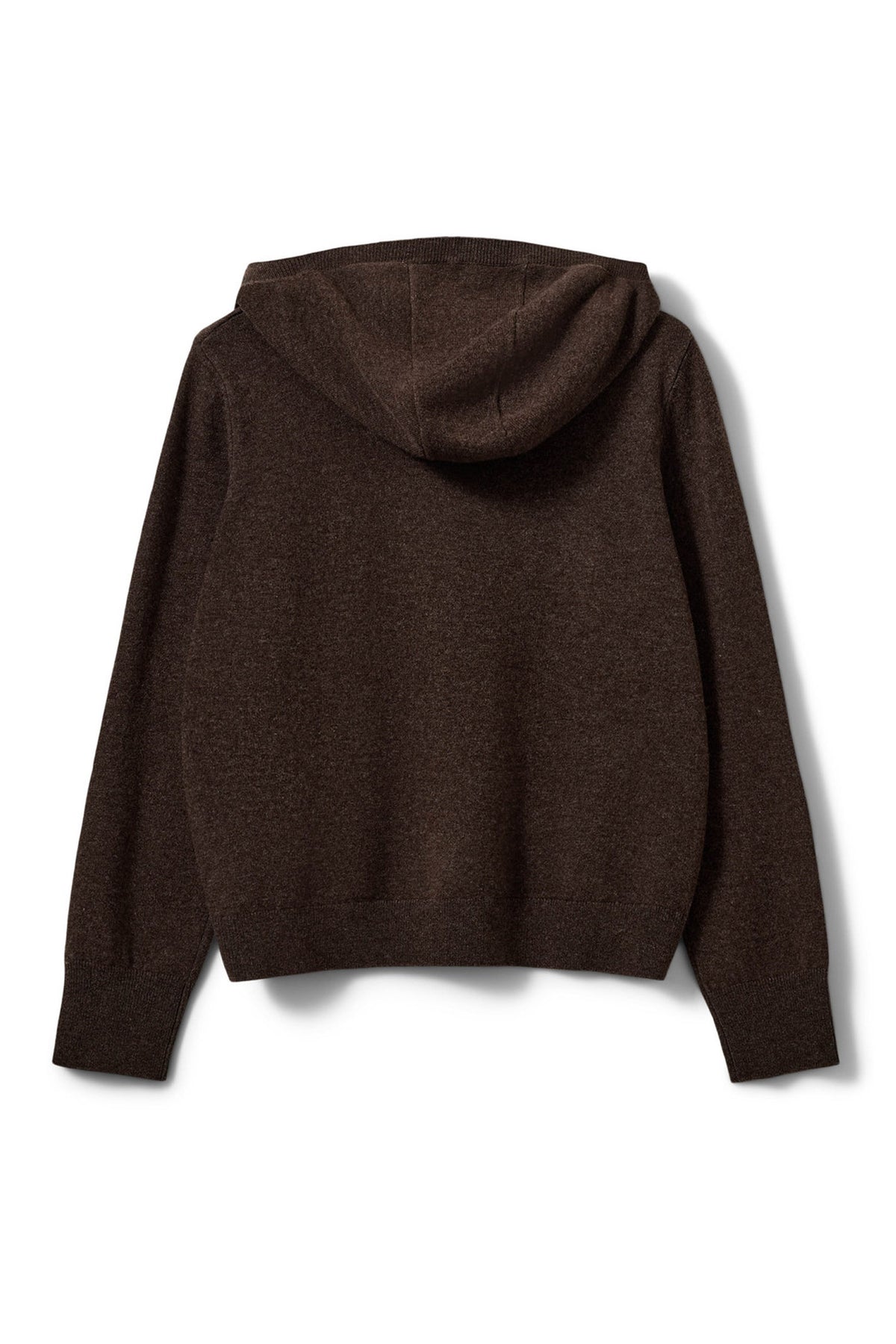 Cassiesw stickad hoodie Brown Fudge - SNOS765