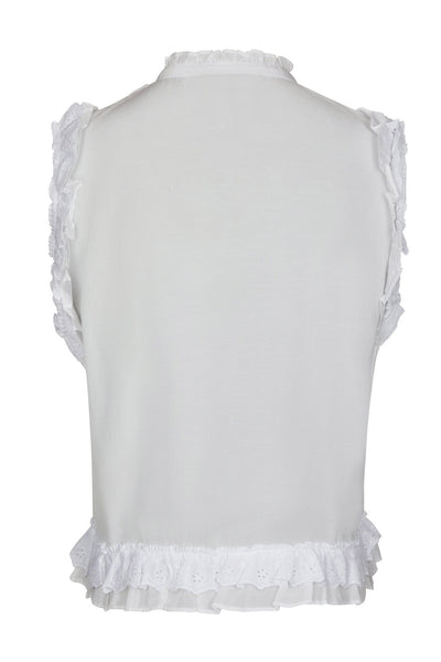 Celia Ruffle Top Vit - 168323 Thumbnail