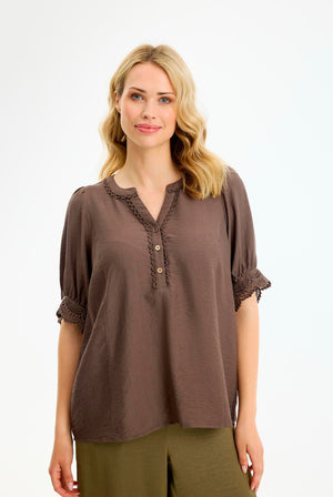 Bianca blouse Brown - 17230
