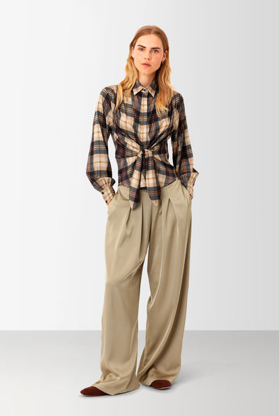 LEE SHIRT TARTAN Brun - 96992 Thumbnail