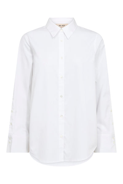MMWinola Cotton Twill Shirt White - 182350 Thumbnail