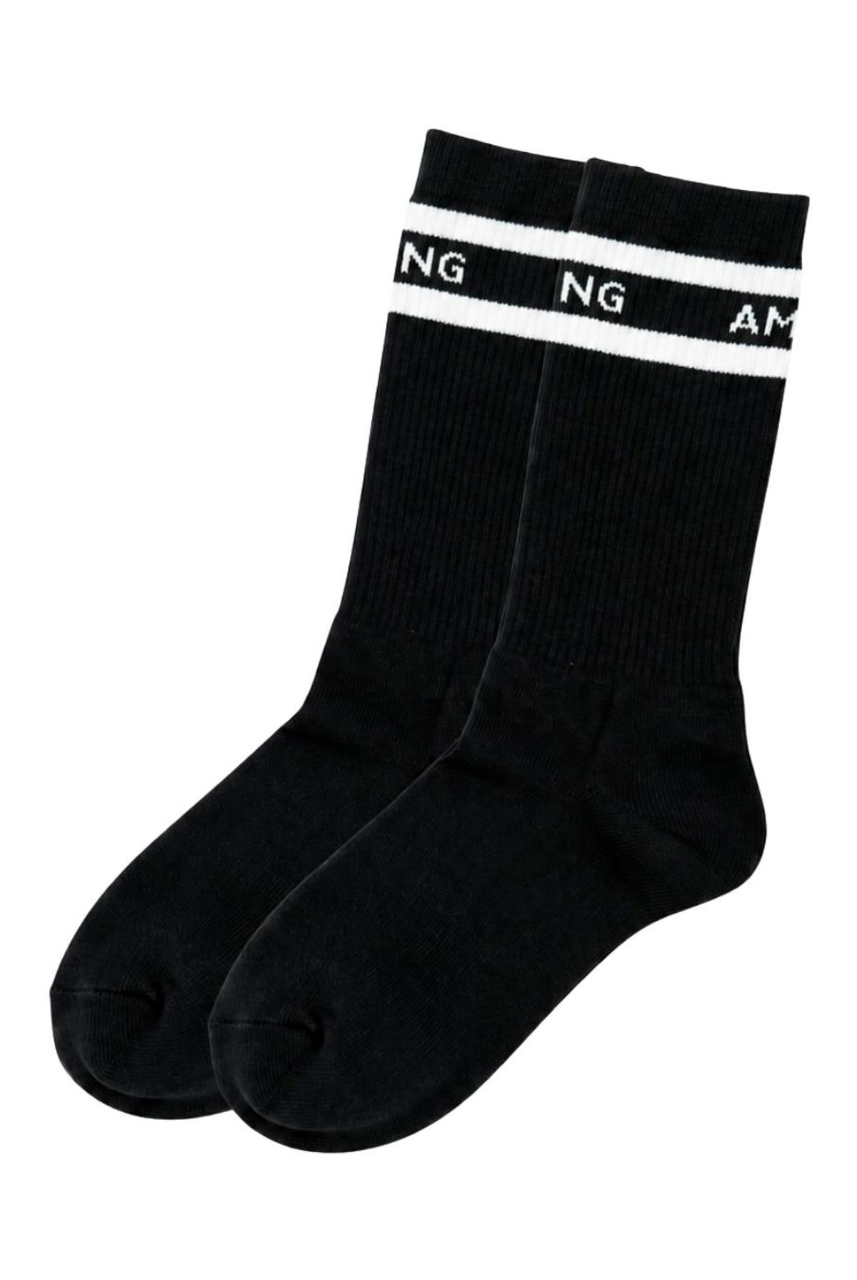 ONE SULLY SPORTY SOCKS Svart och vit randig - A-2213078