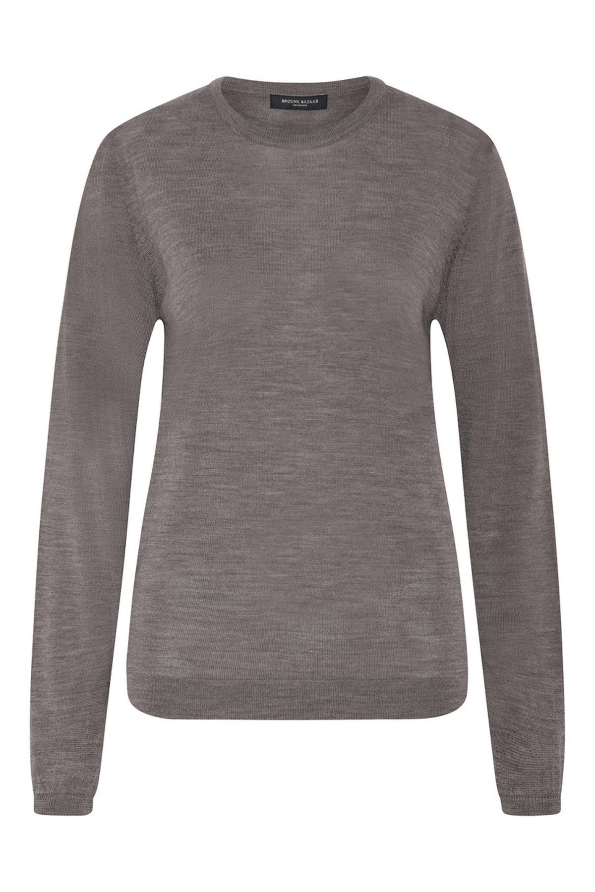 CharleneBB Rundstickad tröja Concrete Melange - BBW4182