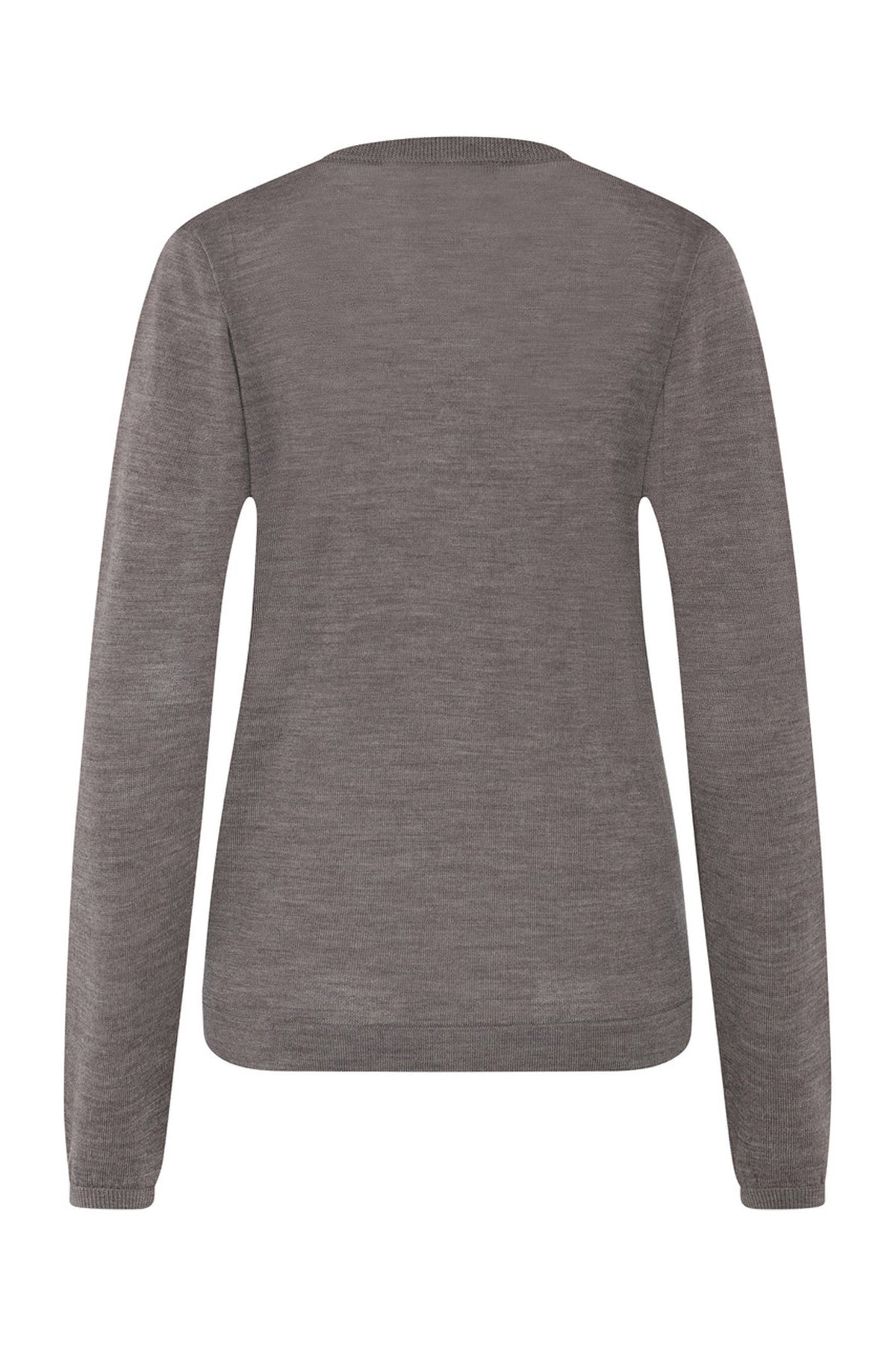 CharleneBB Rundstickad tröja Concrete Melange - BBW4182