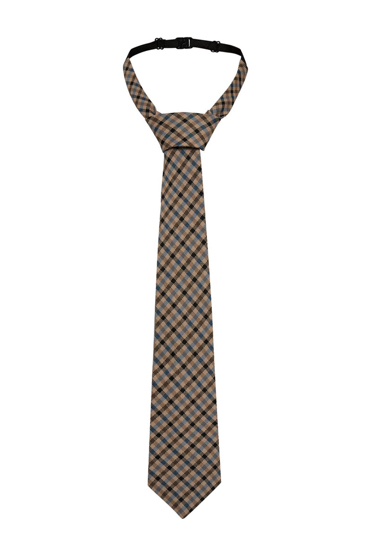 Check Tie Slips Blue Check - HL10808