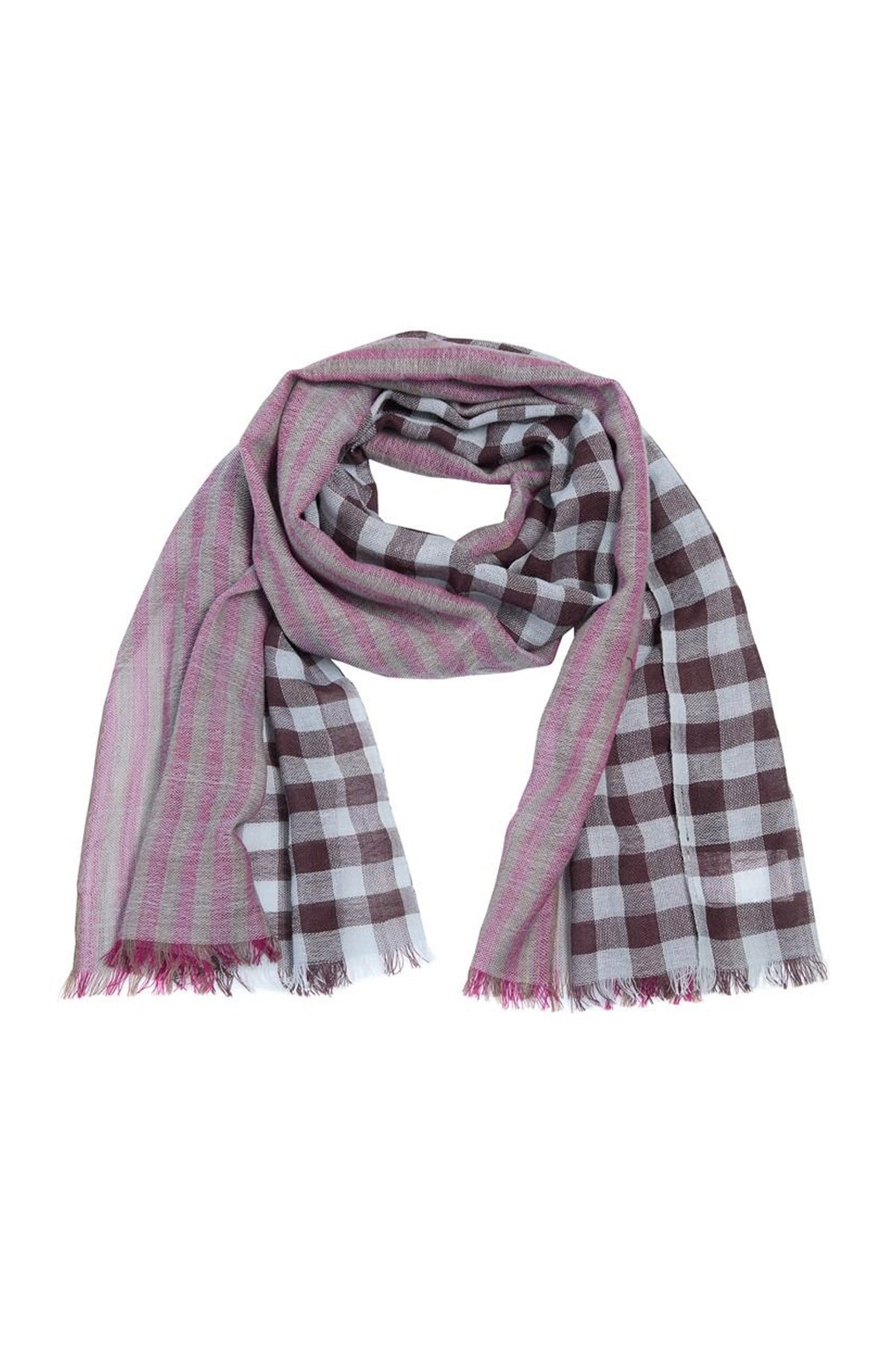 Checks n Stripe Halsduk AQUA CHECKS 'N STRIPES - 266-5128-6008