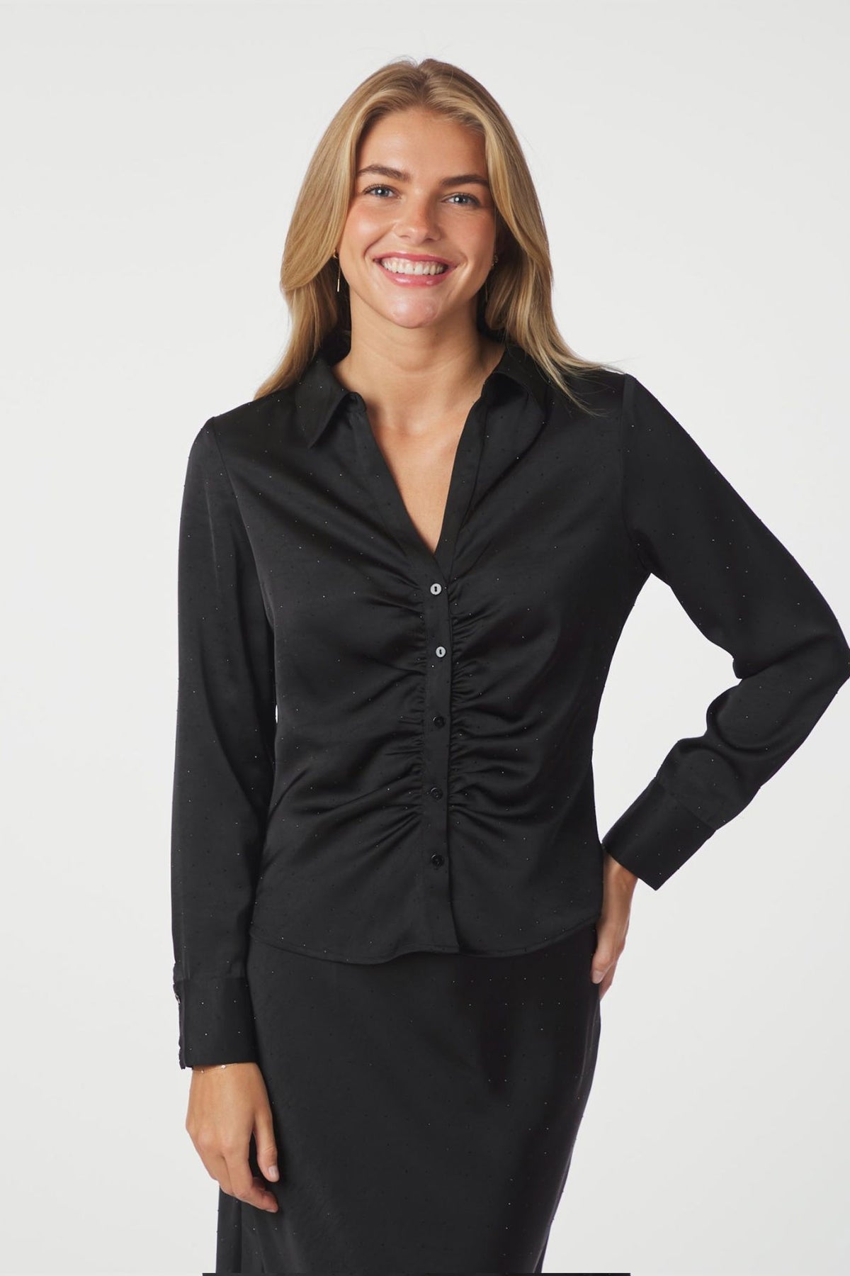 Christy Heavy Sateen Bedaz Svart - 166892