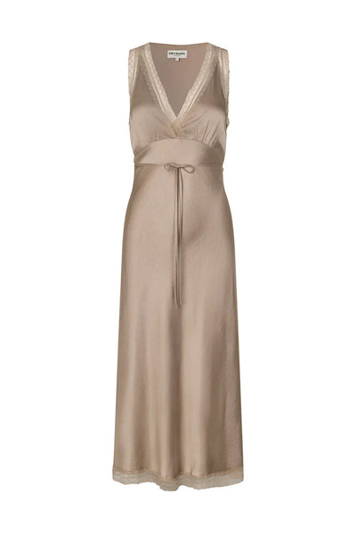 Clarill Midi Dress Sl Beige - 26252-3012 Thumbnail