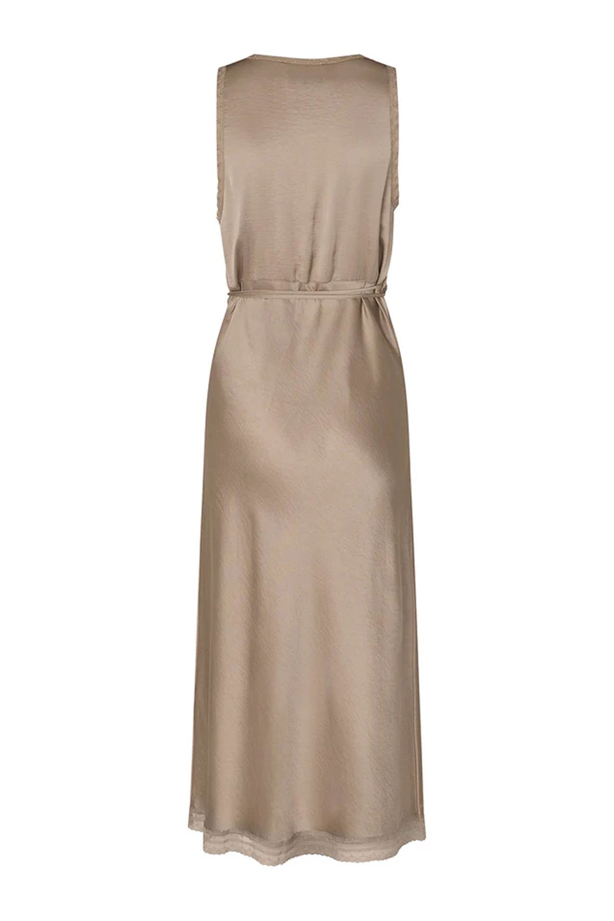 Clarill Midi Dress Sl Beige - 26252-3012