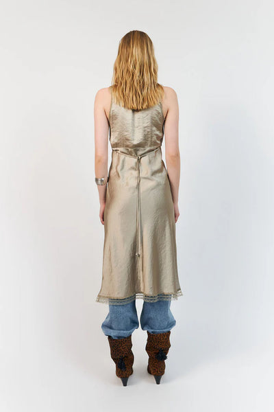 Clarill Midi Dress Sl Beige - 26252-3012 Thumbnail