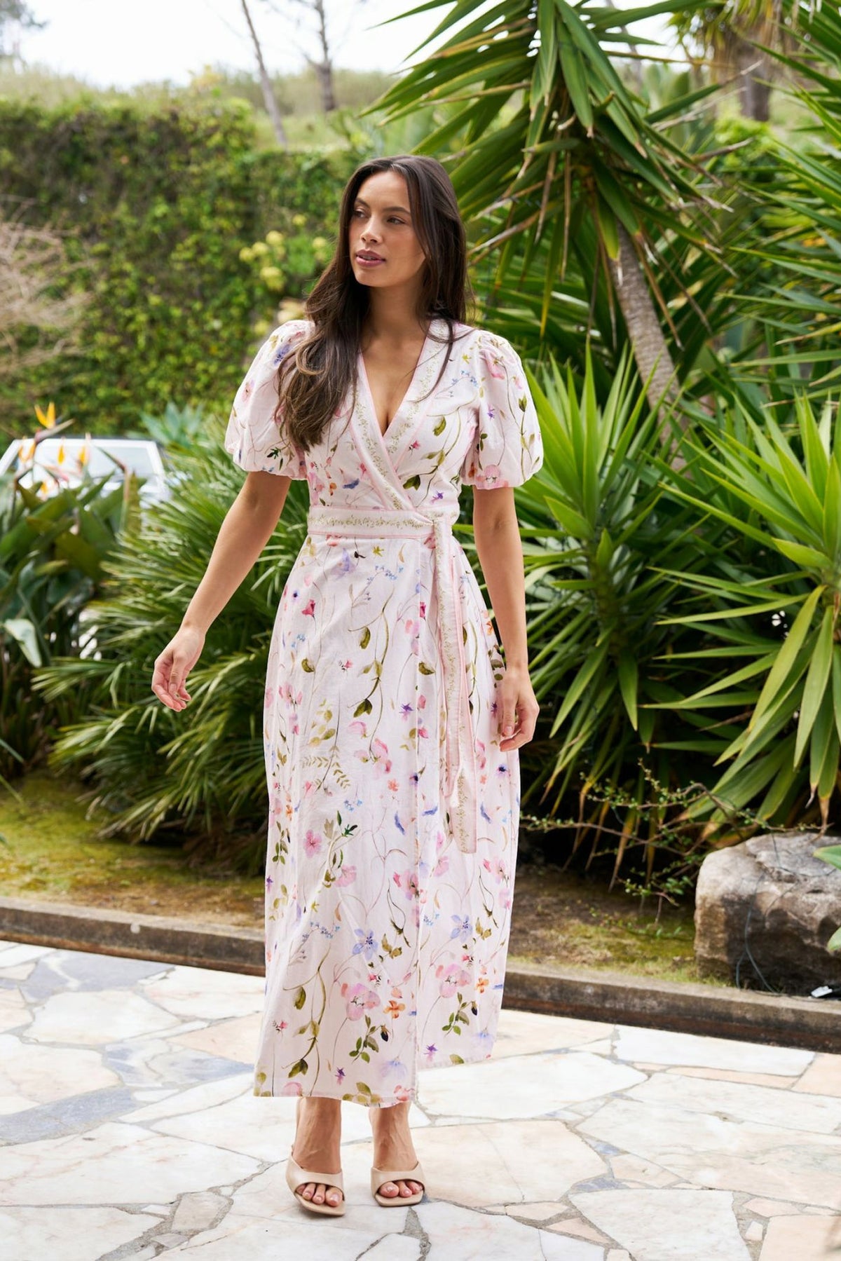 Clarine Flower Dress OFF WHITE - 169020