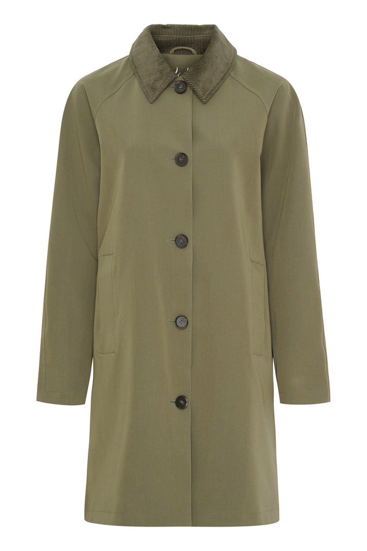 Kappa med manchesterkrage Dusty Olive - 40490