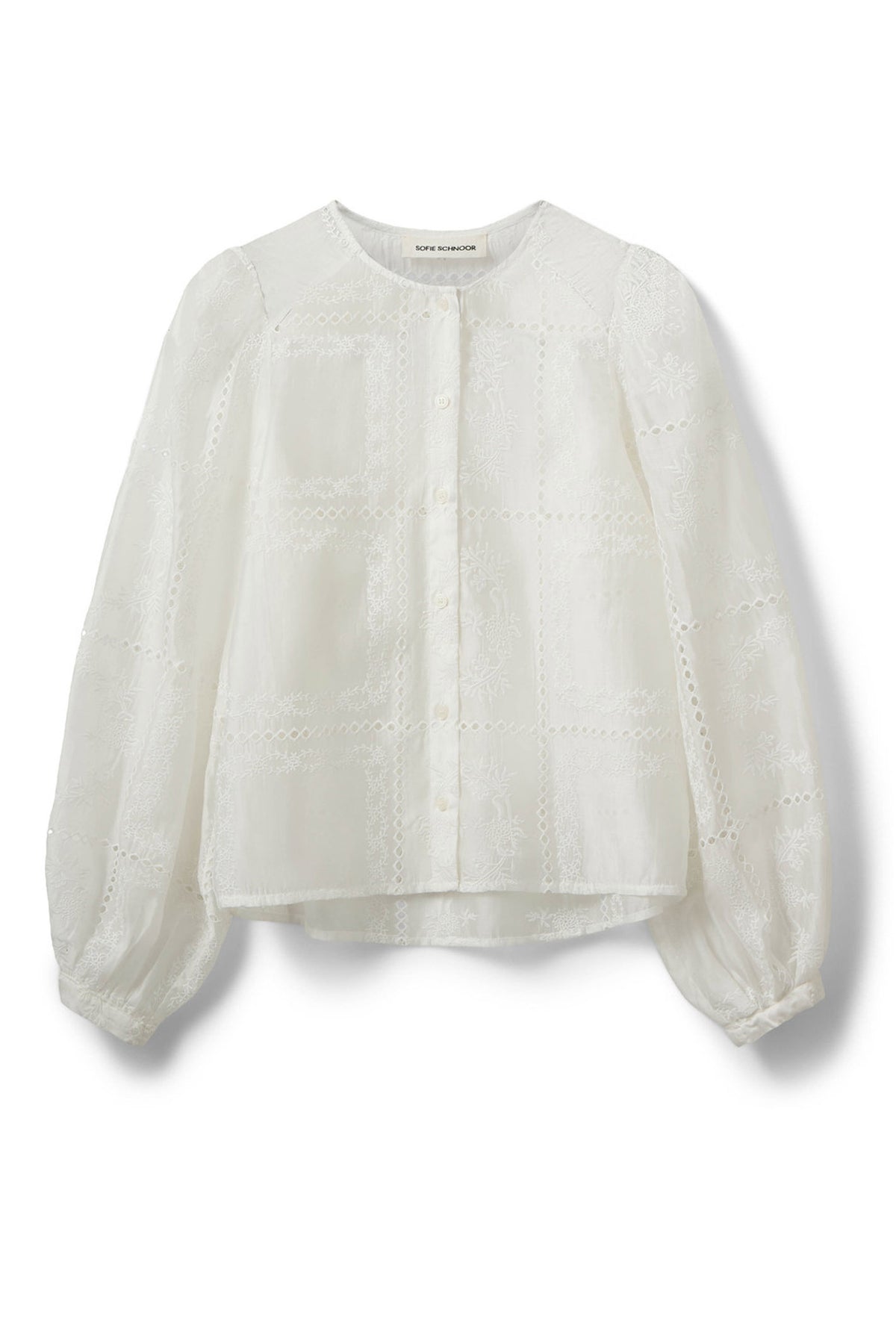 Corasw Detaljerad brodyrtröja OFF WHITE - S263263