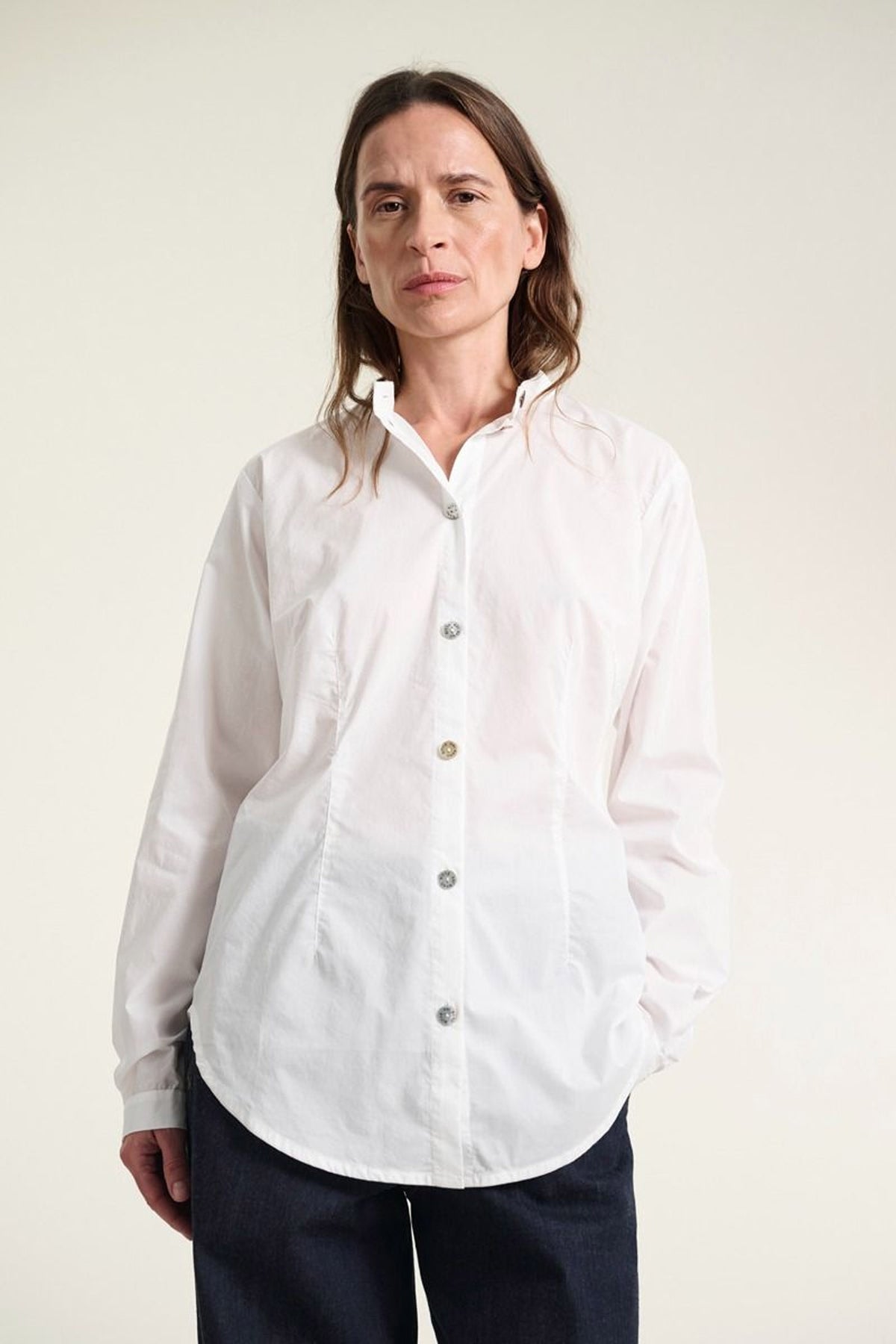 Core cotton slim skjorta Vit - 261-2226-5601