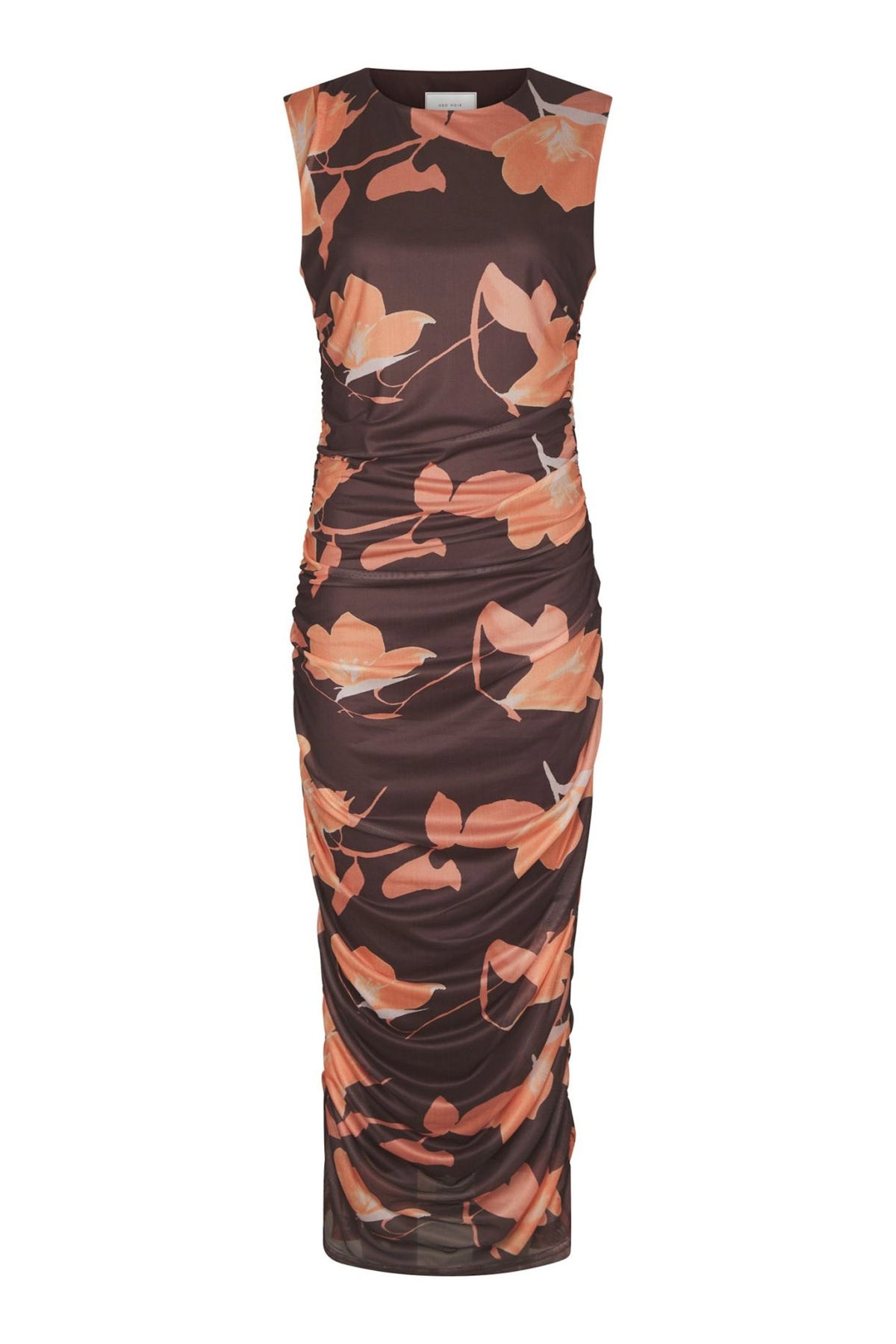 Corilina Flower Mesh Dress Brun - 168542