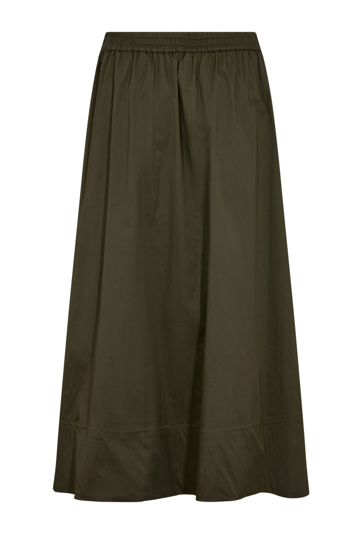 CottonCC Crisp Midikjol 7555-Army - 34151