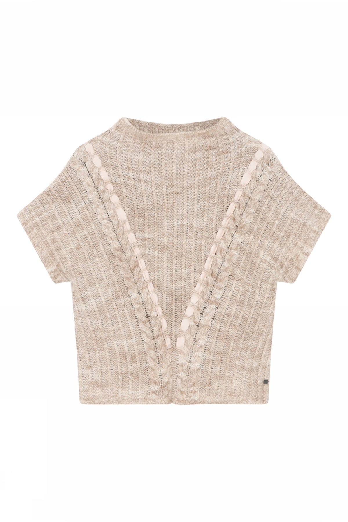Coya, stickad cape 91193-Pale Sand - 59404/3766