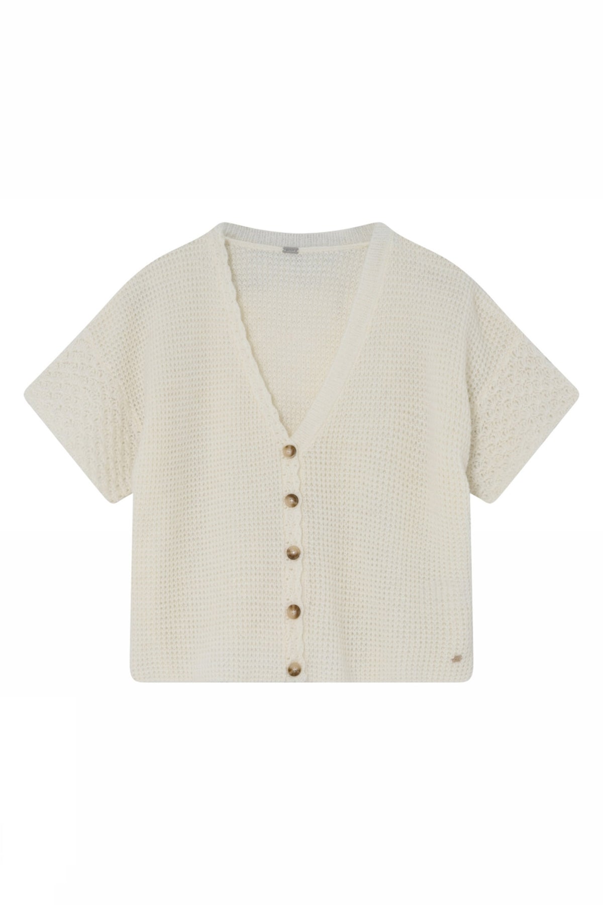 Coya, stickad kofta/cape 1010-Off White - 60400/3790