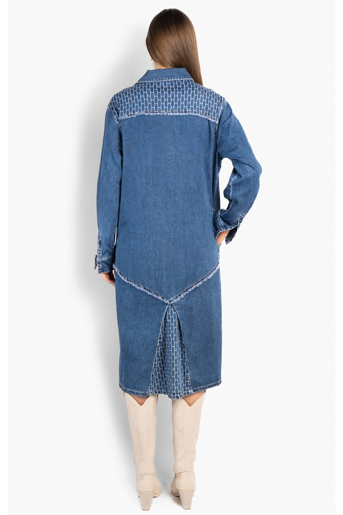 DHARMA Klänning 9501 Light Wash Blue Denim - 2610160516