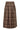 DagnyCC Anya Check Pleat Skirt 20002-Brun - 500071