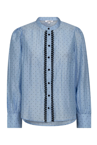 DallyCC Dot Shirt 23-Pale Blue - 45008 Thumbnail