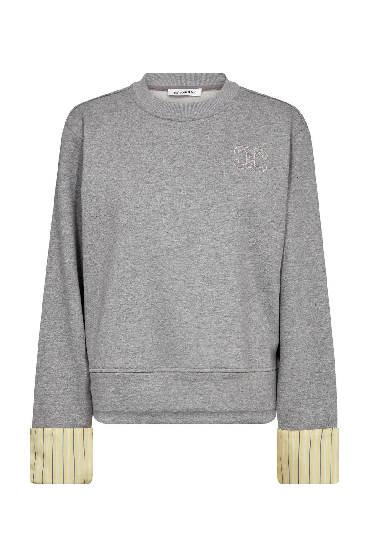 DaniellaCC Blaine Cuff Sweat 57-Gråmelerad - 47008