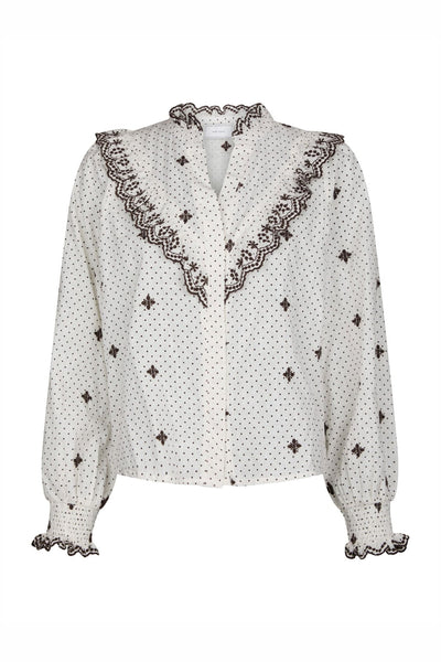 Degas Dot Blouse OFF WHITE - 167708 Thumbnail