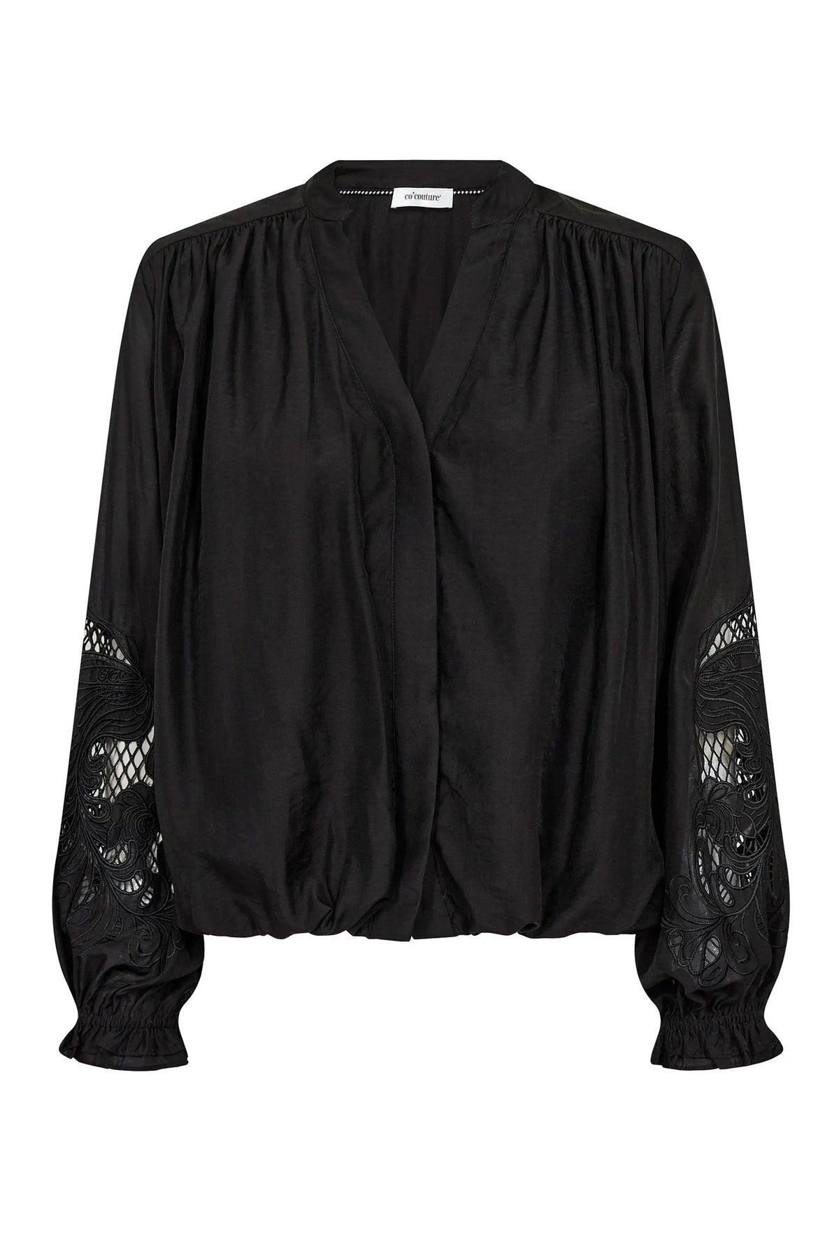 DelinCC Balloon Emb Shirt 65001-Svart - 500204