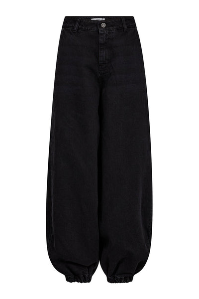 Denim Harembyxor Svart Svart - HL10807 Thumbnail