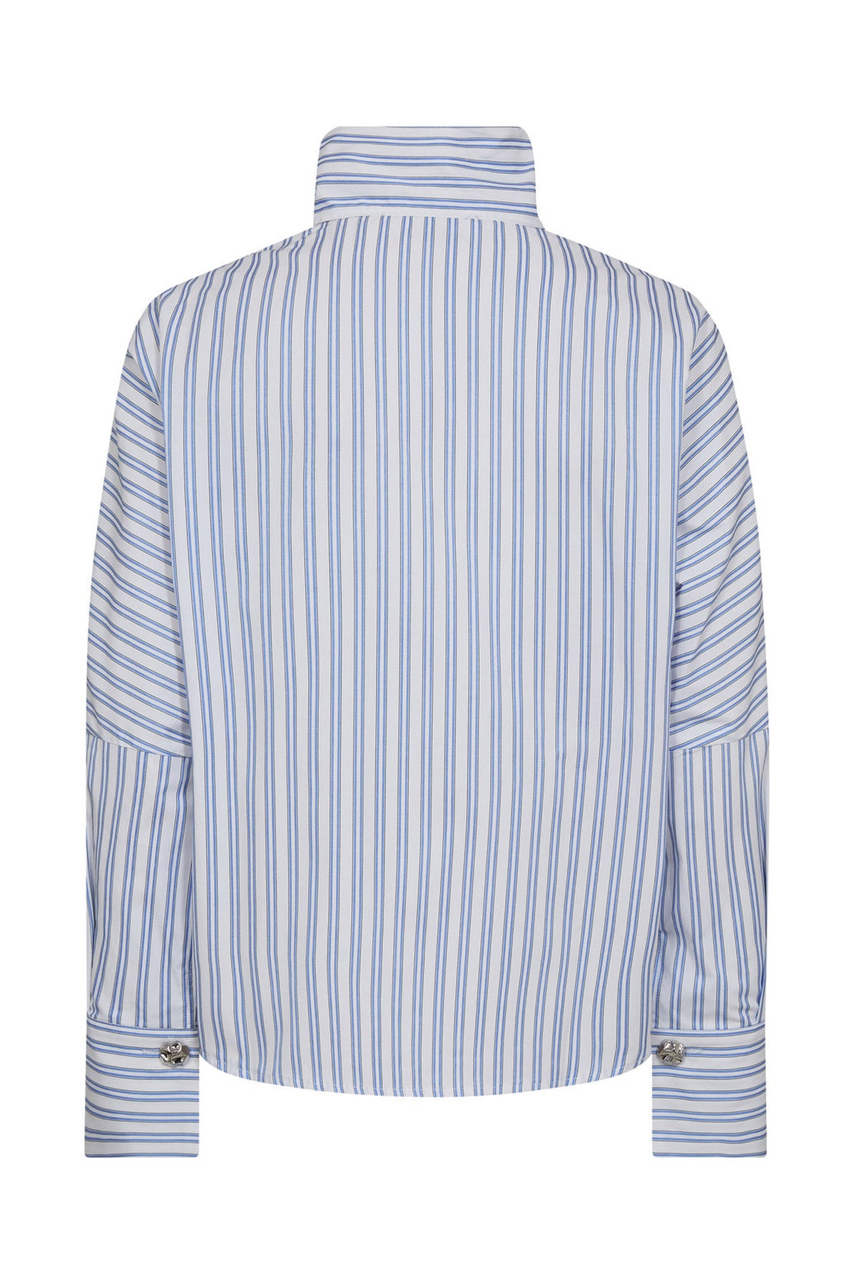 DevinCC AsymCC Button Blouse 17-Blue - 45019