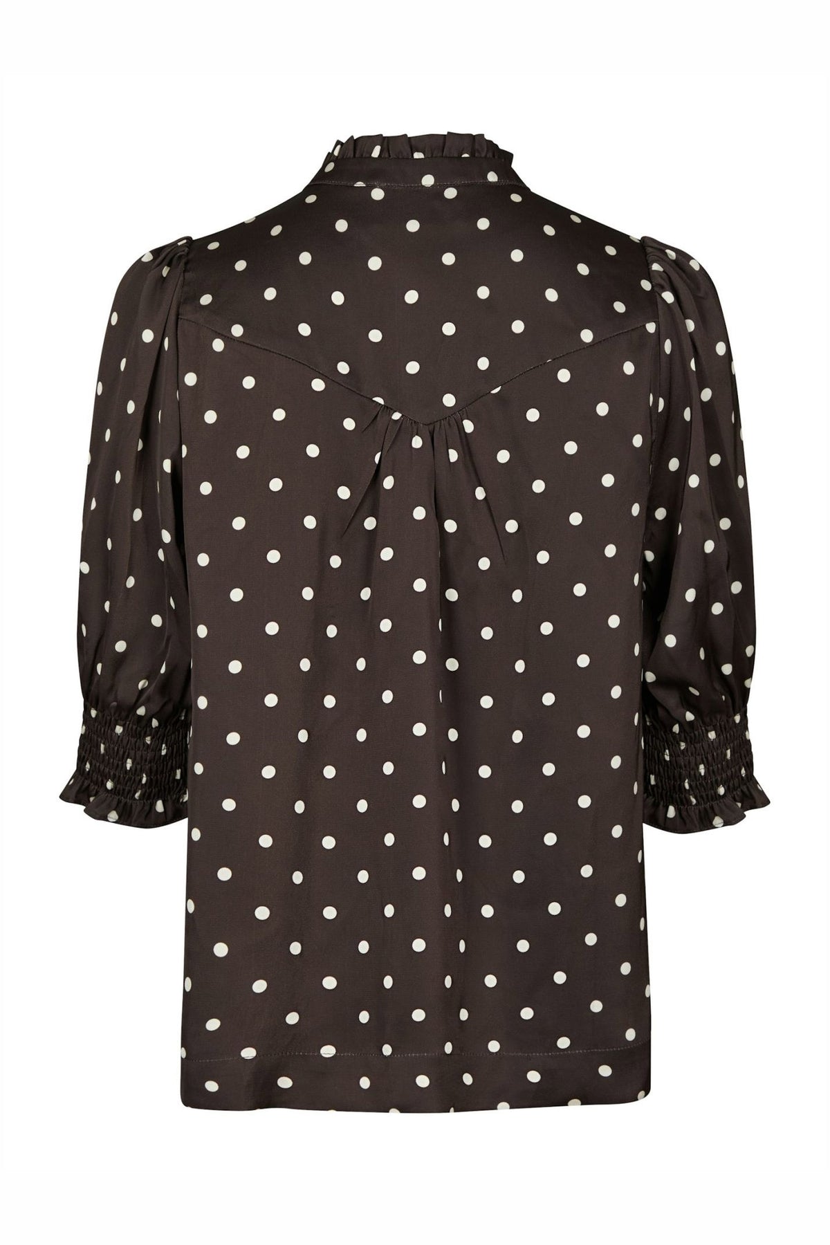 Diana Dot Blouse Mörkbrun - 168484