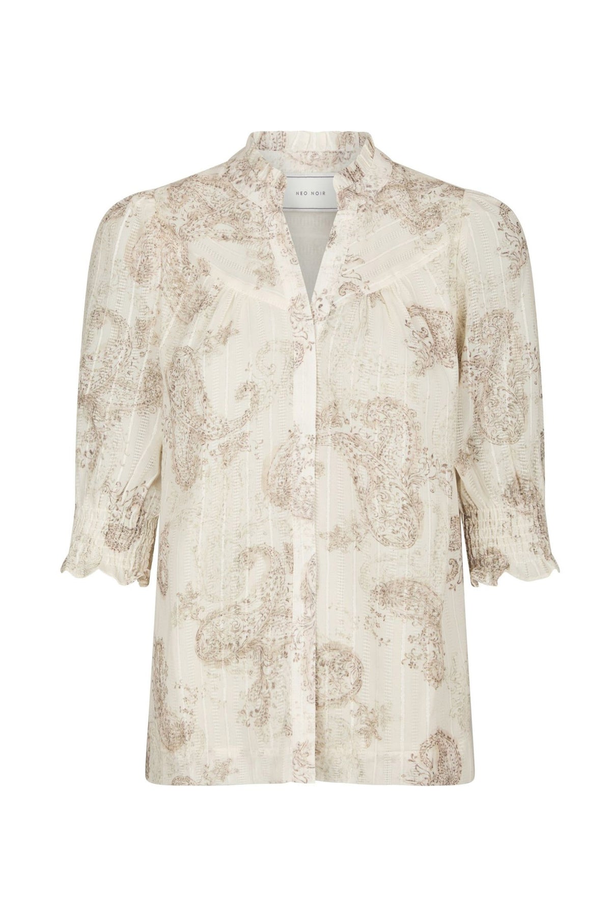Diana Faded Paisley Blouse SAND - 169967