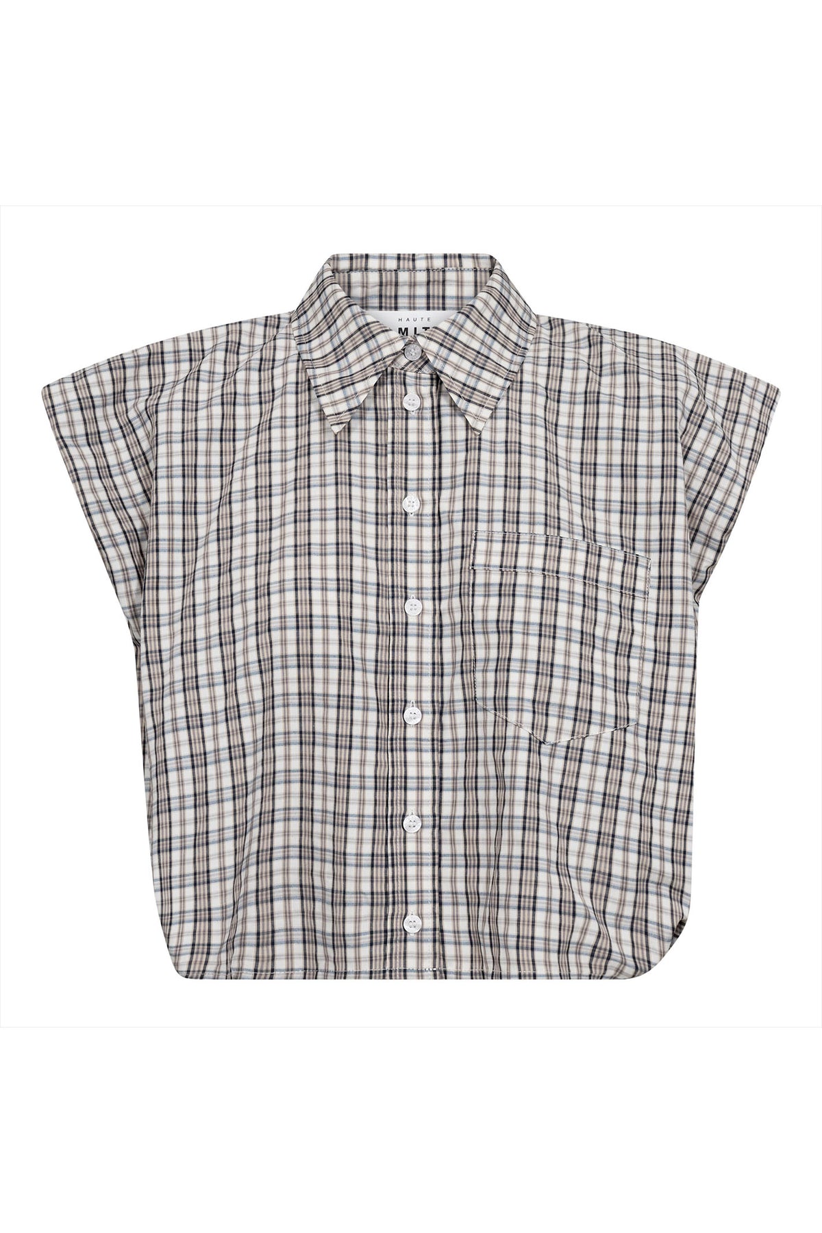 Dinnie Ns Mini Check Shirt Off-White/Beige - HL10847