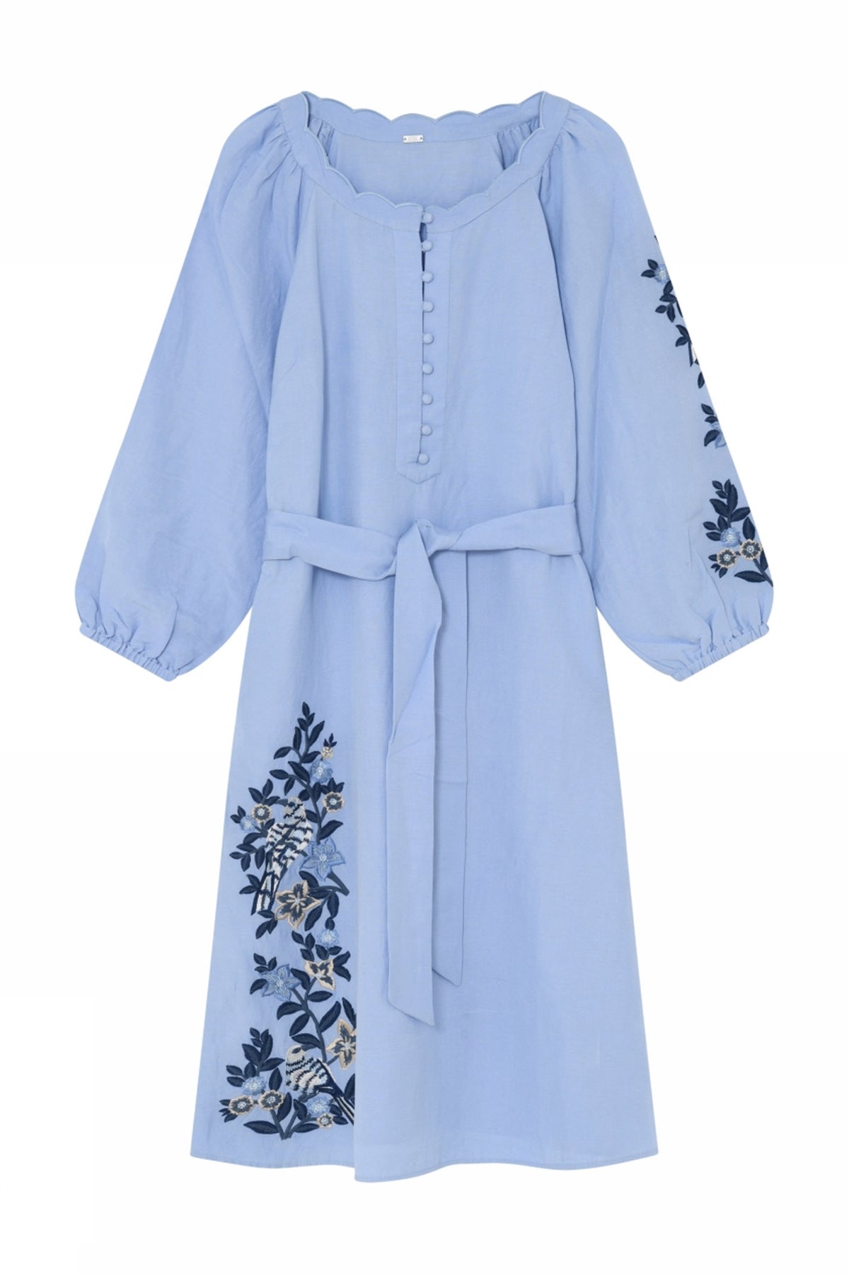 Dixi, knälång klänning 94079-Vista Blue - 60509/7576