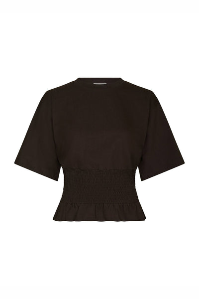 Dray Boxy Smock Tee Mörkbrun - 165720 Thumbnail