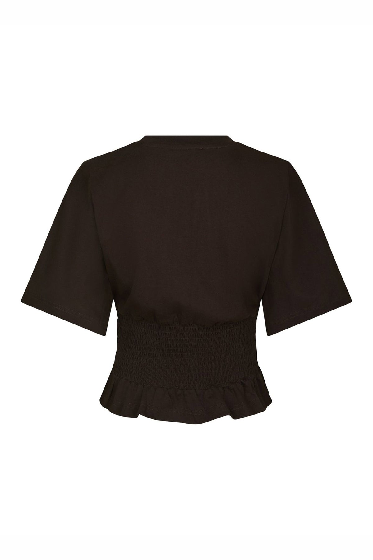 Dray Boxy Smock Tee Mörkbrun - 165720