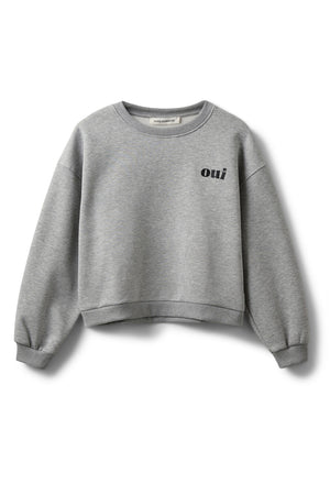 ELINSW SWEATSHIRT 8010 Gråmelerad - S254435